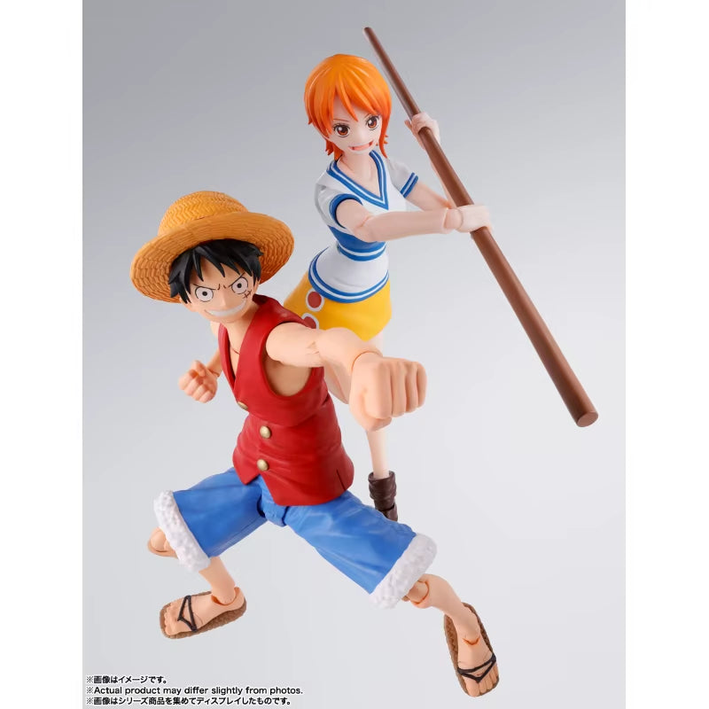 In Stock 100% Original  S.H.Figuarts SHF One Piece Monkey D Luffy Nami Romance Dawn 