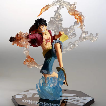 Monkey D Luffy 3D2Y Big Standing Straw Hat PVC Action Figure OP Luffy Zoro Sanji Kaidou Robin Model 27Cm