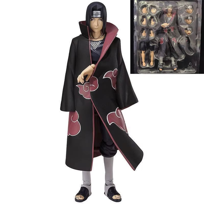 Shf Anime Naruto Figures Rasengan Uzumaki Naruto Jiraiya Action Figure Collection Doll Uchiha Sasuke Itachi Movable Model Toys