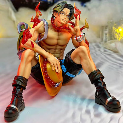 New One Piece Anime Figure Portgas D Ace Figurines Collection Pvc Action Figure Model Statue Decor Toy