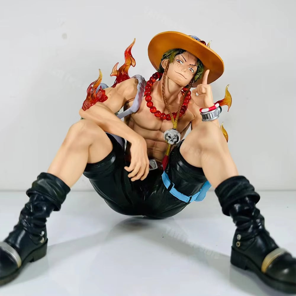 New One Piece Anime Figure Portgas D Ace Figurines Collection Pvc Action Figure Model Statue Decor Toy