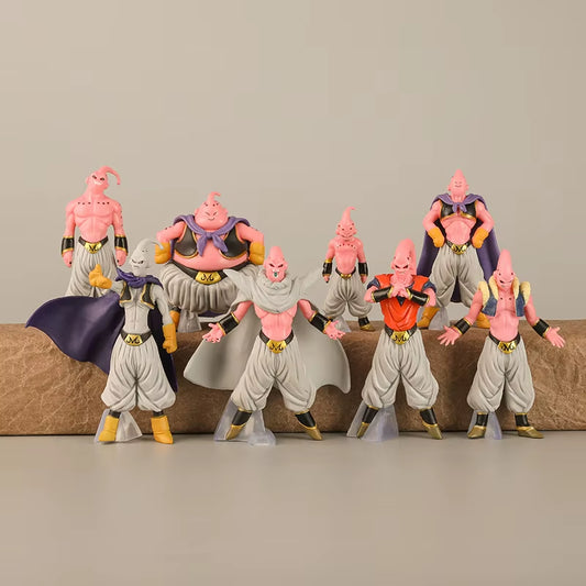 8Pcs/Set Dragon Ball Z Buu PVC Action Figure Collection Model Toys 7-11Cm