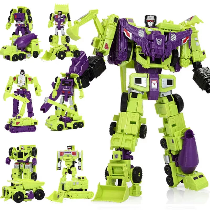 BPF NEW Oversize 33CM Anime Devastator Transformation Robot Car Toys Boy Action Figures Aircraft Motorcycle Dinosaur Model Kids