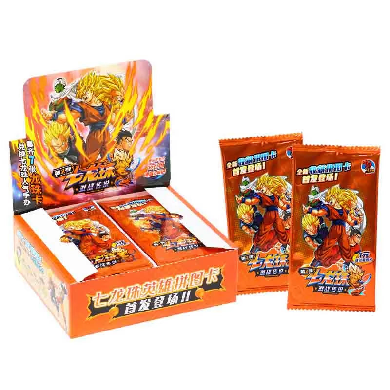 Dragon Ball Collectible Trading Cards - Shiny Son Goku, Saiyan Vegeta, Anime Battle Cards for Children - Perfect Gift Toy