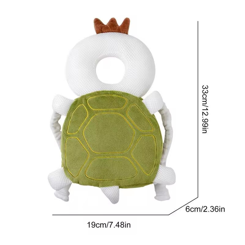 Baby Head Protector Pad Toddler Head Protection Pillow Adjustable Anti-Collision Breathable Baby Cushion Backpack Turtle Shaped