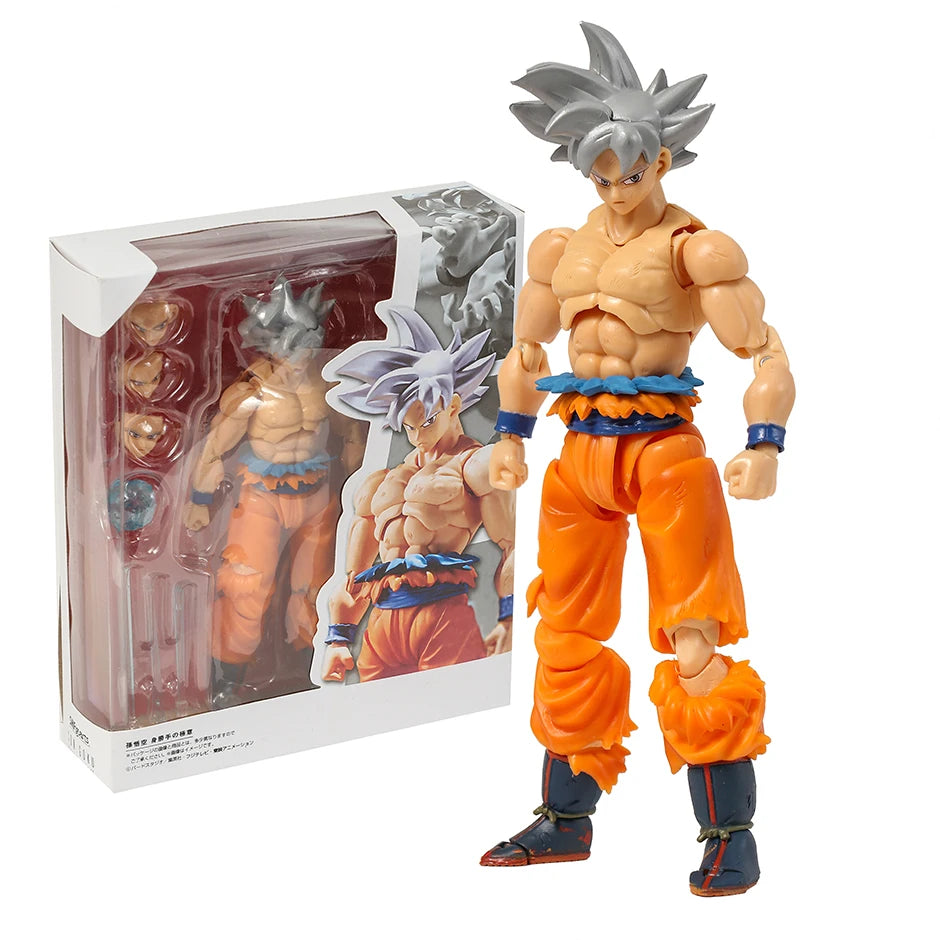 Figural SHF Dragon Ball Super Son Goku Ultra Instinc PVC Action Figure Desktop Decoration Toy