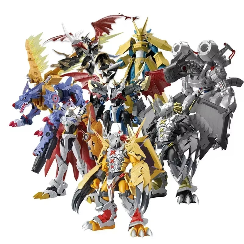 Original Anime Digimon Adventure War Greymon Garurumon Dukemon Action Figure Toys Collectible Model Gifts for Children