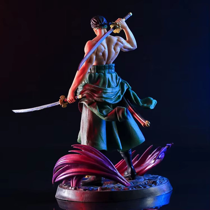 New One Piece Anime Figure Bath Blood Roronoa Zoro PVC 21Cm Action Figure Collection Exquisite Model Birthday Gifts Figurine