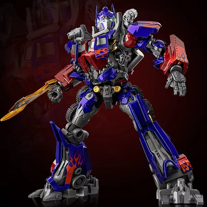 Anima Optimus Prime EX Megatron Ice Paint Transformers Brick Man Assembly Building Blocks Ornaments Figures Toys Birthday Gifts